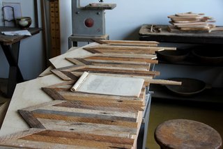 Drawing from an assortment of salvaged matter, Alasko creates customized pieces of furniture. Photo credit: Ariele Aslasko