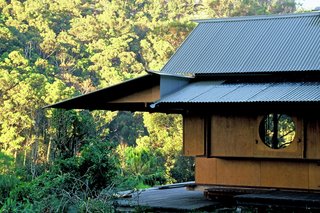 Another Australian architect deeply concerned with environmental sustainability, Richard Leplastrier builds using highly local materials, striving to ascertain how little he actually needs for his structures.