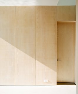The skylights are constantly changing the home's interiors. It's "not just day/night, or dark/light," says Bernheimer, "but the quality of light...changes at any given hour, depending on where clouds are, where the sun is, whether the moon is full or not, all dependent on the time of day, time of year, and so forth."