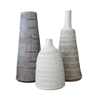 9 Modern Designs That Were Born in the USA - Photo 8 of 9 - Los Angeles, California<br><br>Stripe and Scandi Lamps (bases shown here) by Mt. Washington Pottery, from $1,200. Beth Katz’s hand-thrown stoneware and porcelain gives Scandinavian style a rough-hewn wabi-sabi energy.
