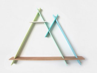 Twin Peaks in Icy Blues and Greens, $200