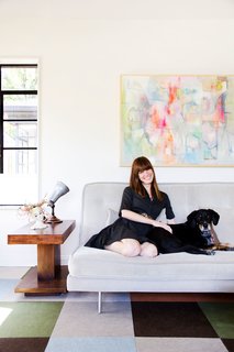 Allison says the living room, which receives loads of natural light, is her favorite space in the house. "I love sitting on the sofa and looking out the window," she says. "It is a really special room and we hang out in there 90 percent of the time."