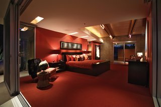 The master suite opens into the outdoors. Photo by: NuVue Interactive/Lance Gerber.