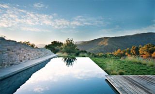 Landscape Architect Bernard Trainor - Photo 1 of 1 - Bernard Trainor collaborated with architect Peter Bohlin for a pool design in the Santa Lucia Preserve. Photo by: Jason Liske. Published in the April 2013 issue of Dwell.