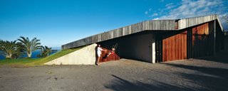 There are no paints, lacquers, or polyurethane finishes used anywhere in the house. Indoors and out, the materials were kept simple: The exterior walls and roof are oiled ipe, selected for its hardness and weather resistance.