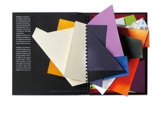 Moleskine Detour: Q&A with Ginette Caron - Photo 1 of 2 - Limited edition Fedrigoni special papers sample book.