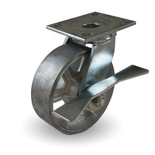 Go mobile whenever possible so you can arrange furniture to suit your needs. If you’re entertaining, it's great to be able to roll chairs, the couch, the dining table, etc. into different positions. Adding casters to existing furniture is very easy as they come in a variety of sizes and colors. The spoked cast iron casters shown here are great for an industrial feel.