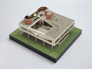 Le Corbusier at the New York MoMA - Photo 3 of 10 - Le Corbusier (Charles-Edouard Jeanneret) (French, born Switzerland. 1887-1965). Villa Savoye, Poissy. 1928-31. Model, 1932. Wood, aluminum, and plastic. 16 x 34 x 32" (40.6 x 86.4 x 81.3 cm). Model maker: Theodore Conrad. The Museum of Modern Art, New York. Purchase. © 2013 Artists Rights Society (ARS), New York / ADAGP, Paris / FLC" /pemLe Corbusier: An Atlas of Modern Landscapes/em runs June 15 to September 23. a href="http://www.moma.org/visit/calendar/exhibitions/1321"More information can be found here./a/p dwell-photo photoId="6133556710855127040" caption="Le Corbusier raised Villa Savoye on pilotis (stilts) to provide "distant views of the horizon." Le Corbusier (Charles-Édouard Jeanneret). (French, born Switzerland. 1887-1965). Villa Savoye, Poissy. 1928–31. Photograph. 2012. © 2013 Artists Rights Society (ARS), New York/ADAGP, Paris/FLC. Photo © Richard Pare" /dwell-photo photoId="6133556720007208960" caption="Le Corbusier conceived his urban plan for Rio de Janiero while viewing the city during a plane ride. 1929. Aerial perspective with Guanabara Bay, the center and the beaches. (Charles-Édouard Jeanneret) (French, born Switzerland. 1887-1965). Charcoal and pastel on paper. 29 15/16 x 31 11/16" (76 x 80.5 cm). Foundation Le Corbusier, Paris. © 2013 Artists Rights Society (ARS), New York/ADAGP, Paris/FLC