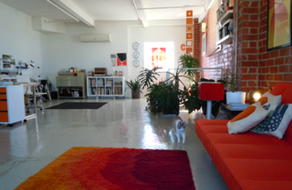 The top floor of the space is reserved for Colorola Studios, Patterson’s graphic design firm.
