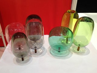 StokkeAustad and Andreas Engesvik, Oslo collaborated on these handblown glass trees.