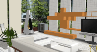 And third place is awarded to Ivan Orquera for his creative use of modern products/furnishings.