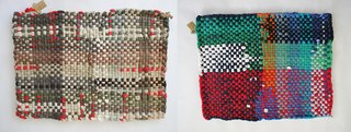 These colorful t-shirt mats are woven in Brooklyn by artist Joegeda from around 40 vintage pullovers each for a 2.5' x 3.5' rug—ideal for kitchens and baths. ($130)