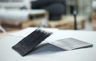 'Objects for Cleaning' (2013) by Raya Stefanova, also featured in the Sparks' exhibition, encourages household dwellers to re-consider the beauty of and possibilities for engagement with utilization of sculptural tools, which the designer envisions being left out in plain view as part of the domestic dialogue. Photo courtesy of Raya Stefanova and Sofia Design Week.