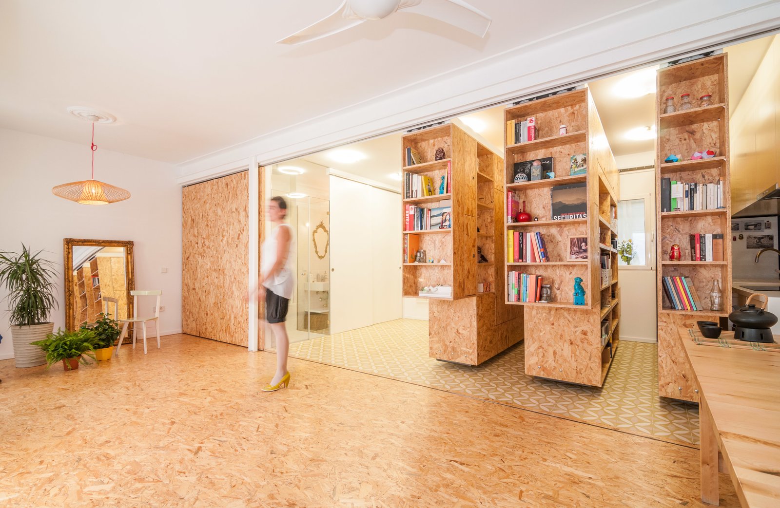 Sliding Shelves Transform This Tiny Home Into Countless Configurations