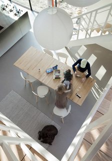 "We really enjoy the dining room: from here you can see out in all directions," Gerard says.