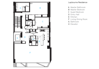 The Laybourne Residence's floorplan.