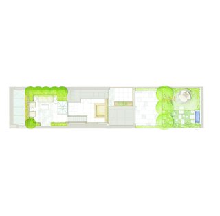 Woltz describes the garden as a vertical progression up the six-story home: "You’re threading in and out of the building, so it’s a delightfully blurred experience, from garden to architecture and back."