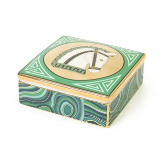 Creativity and Constraint: A City Modern Preview - Photo 3 of 9 - The Luxembourg Horse Trinket Box incorporates Chinoise designs and malachite stone patterns to create an eye-catching home for jewelry.