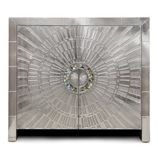Creativity and Constraint: A City Modern Preview - Photo 9 of 9 - Likely to take center stage in any room, the Talitha Cabinet’s doors are hand stamped and ornamented with abalone-encrusted handles.
