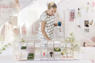 When the installation is up at imm Cologne, actors using tools, cooking and casually playing music will circulate through the space to emphasize the ambiance of Campbell’s Das Haus vision. "They will make noises and smells, and remind us that in the 21st century we are revising the idea of organization: organized love, organized relationships and the organized rigid interior habits that keep us from an exploration of what lays beyond." Namely: voluptuousness and the DIY know-how essential for preservation beyond cyberspace.