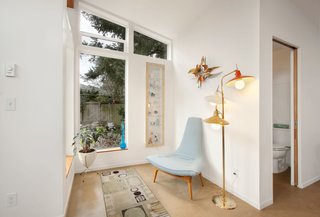 A Tiny Backyard Studio in Seattle Filled With Midcentury Finds - Photo 8 of 8 - The culmination of the collaboration was the design’s simplicity: a single neutral, durable, versatile volume that can easily host a changing collection of hobbies, art, furniture, and guests.