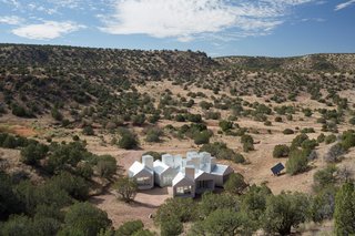 The Element House is powered by solar panels, seen right.