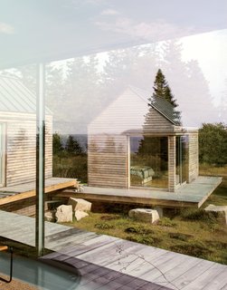 A Cluster of Cabins in a Former Quarry Makes a Simple Vacation Escape - Photo 12 of 13 - "We’re here for almost three months every summer—and it works so well that you never feel it’s a small space. The separation and steps between each perfect little box create a great flow."—Nadja van Praag