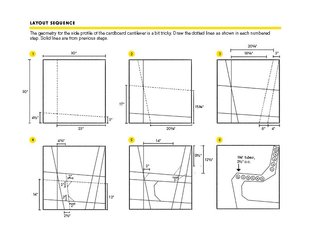 Use these drawings to create the dotted lines on the side of the chair.