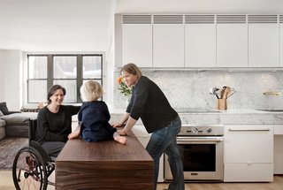 A Hands-On Renovation Makes a Cramped City Kitchen Wheelchair-Accessible - Photo 1 of 3 -