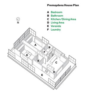 Plan of the Premaydena House.