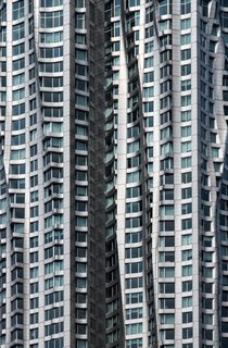 Twisted Building, 2014. "With its metallic waves and twisted reflections, this Frank Gehry masterpiece in New York City looks out of place in a beautifully unexpected way, seen here from the nearby Brooklyn Bridge," says Olic.