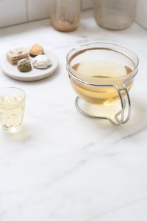 The Mono Filio Tea Pot was designed by Tassilo von Grolman in the 1980s. "I'm not big on fuss or pretense, and gravitate toward things that are beautifully crafted without being intentionally luxe-y," Swanson says.