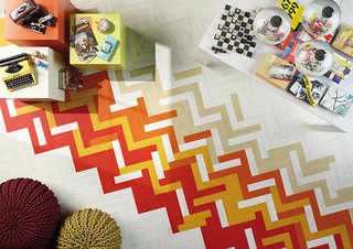 The tiles range from $10 to $22 per square foot.