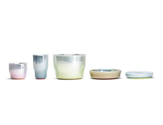 Dutch Designers Master Color and Texture - Photo 2 of 4 - The duo designed Pastel vessels for Verreum that are made of double-walled blown glass with a silver coating in a specialized factory in Prague.