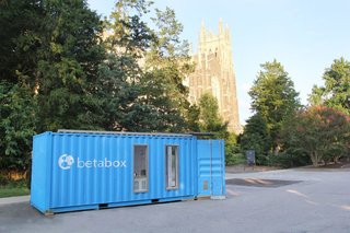 BetaBox: A Mobile Prototyping Lab in a Shipping Container - Photo 4 of 4 - The look of the BetaBox was a collaboration between Nicholas Sailer, BetaVersity's director of creative, who studied industrial design at the College of Design in Raleigh, North Carolina; and Michael Hobgood, an architectural designer and the company's director of operations.