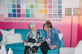 Colorhouse introduced its line of eco-friendly paints to the attendees.