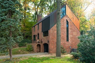 "Brick is such a strong load-bearing material, we wanted to emphasize its strength," says Paola Amodeo of the new design.