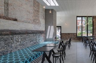 A Historic Masonry Stove Becomes the Hidden Gem of a New Cafe - Photo 7 of 8 -