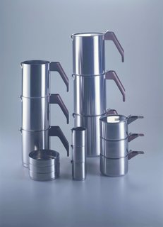 4060, Coffee and tea set, Alessi, 1982.