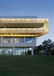 The House of Sweden The House of Sweden is not your typical embassy in Washington, D.C. Instead of a closed-off building, Windgårdh built a translucent structure that is open and inviting. In the entry level, sliding doors open during warmer seasons and even features a lily pond. Inspired by a wicker lamp, the wooden balcony that wraps aroun the entire thrird level light up in the evening to emulate Nordic light. 