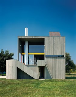 The Iconic Home That Still Looks as Good as New - Photo 1 of 6 - The wood-frame residence and studio are clad in vertical cedar siding—back then, a daring competitor to clapboard—instead of concrete to save costs. The effect is equally seamless, however: '' If you drive by it fast enough,'' Charles Gwathmey once said, ''you still might mistake it for a concrete house''