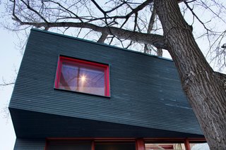 A City Home Grows Without Gobbling Up its Garden - Photo 3 of 4 - The mezzanine houses the new master bedroom, which juts out into the embrace of the poplar tree. 