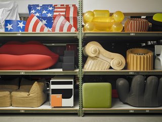 The company's collection spans more than 7,000 pieces, including a selection of Pop art pieces, like Gufram's famous lip couch. <span style="line-height: 1.8;">© Vitra Design Museum, </span><span style="line-height: 1.8;">Florian Boehm</span><span style="line-height: 1.8;"> </span>