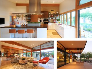 A Look Back at Our Scottsdale Home Tours - Photo 5 of 5 - This renovation project was as much about preservation as it was about rejuvenation. Architect Kristine Woolsey honored the building’s bones—including a dramatic butterfly roof—while modernizing the flow of the interior and adding a garage, guest house, and pool.