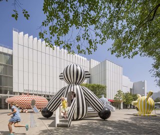 The Playground Seen Through the Eyes of Jaime Hayon - Photo 2 of 4 - The series of large-scale sculptures function as a playscape for children, with stairs and slides that allow kids to explore each form.
