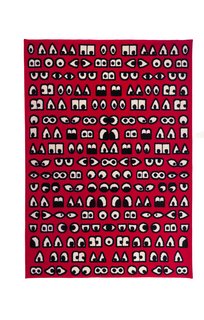 This eye-catching rug ($79.99) features a dense pile that helps mute sound.