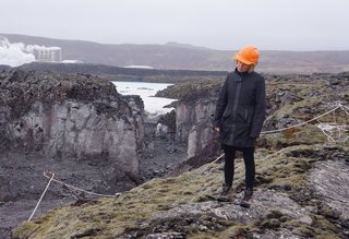 Dive Into the Next Phase of Iceland's Blue Lagoon - Photo 2 of 4 - Architect Sigríður Sigþórsdóttir of BASALT Architects surveys the environment. "She knows every inch of this land," says Sigurdur Thorsteinsson of Design Group Italia, who has worked with the architect on the site for the past 20 years. 