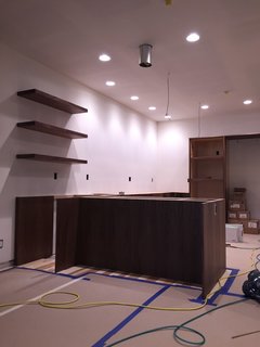 The appliances will be built into the casework.
