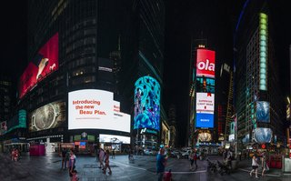 Times Squares Transforms Into a Surreal Fish Tank at Night - Photo 6 of 6 - Inside the belly of the beast. 
