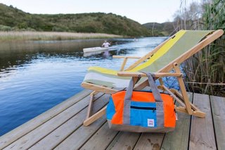 Each piece of upcycled material used in Sealand’s range is chosen for its color or pattern. No two products are the same.